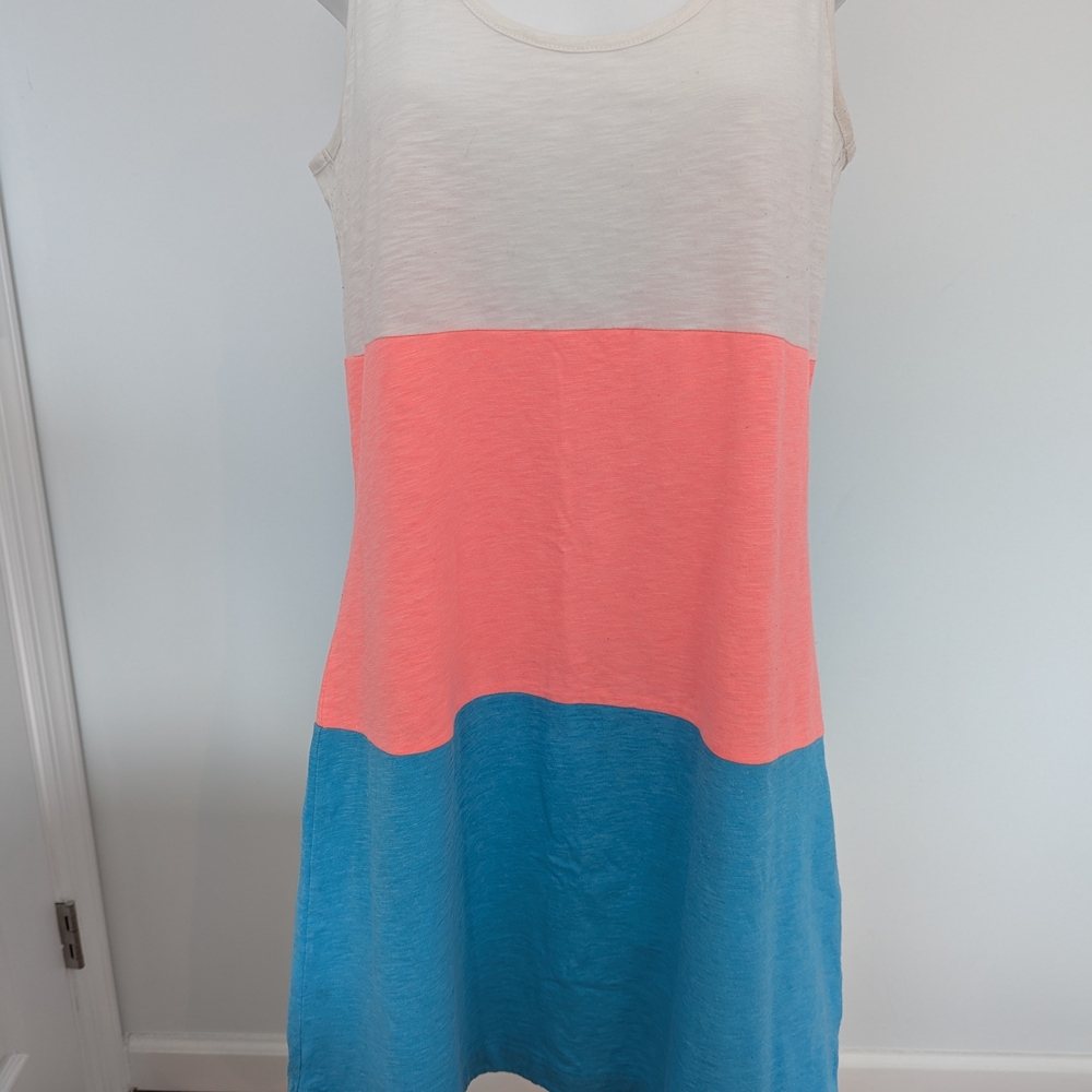 Lilly Pulitzer Colorblock Dress in Cream, Pink, and Blue
